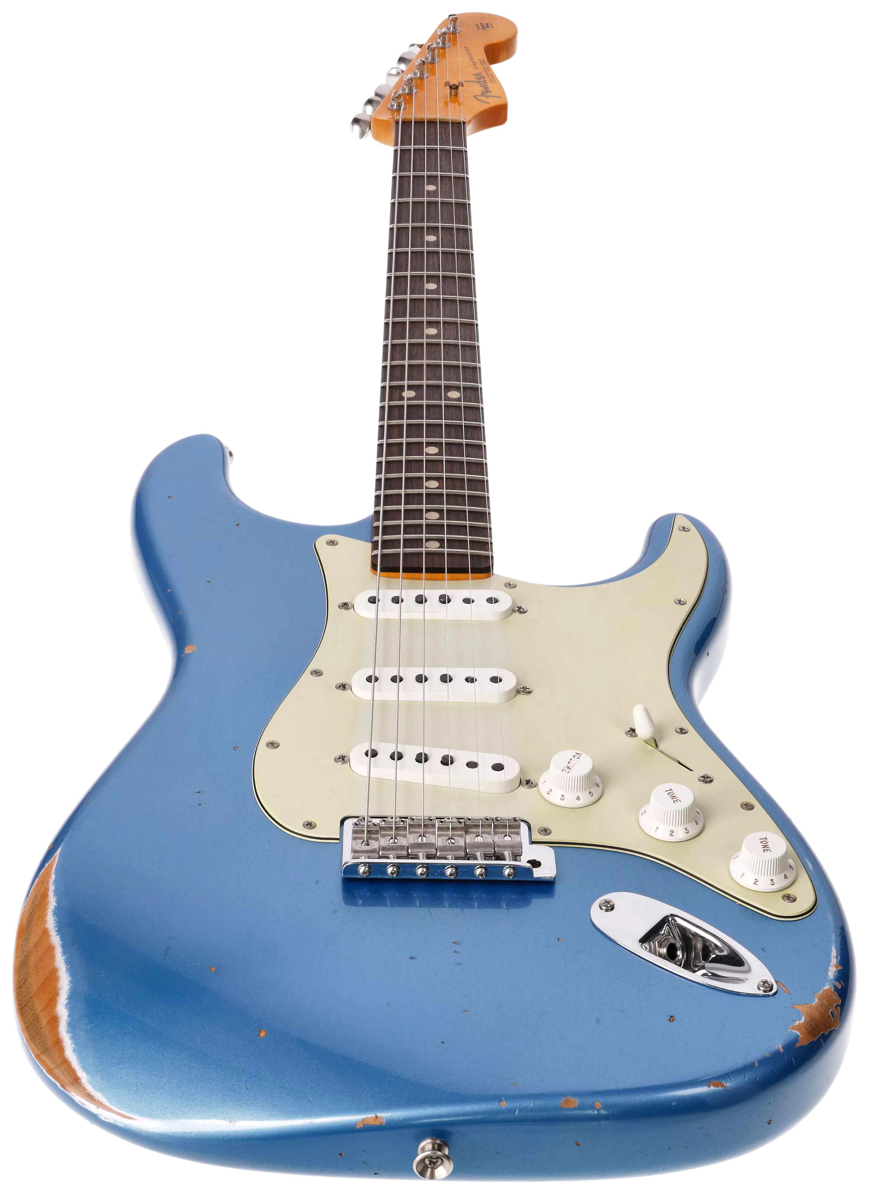 Fender Custom Shop 1963 Stratocaster Relic Aged Lake Placid Blue Metallic #1 3