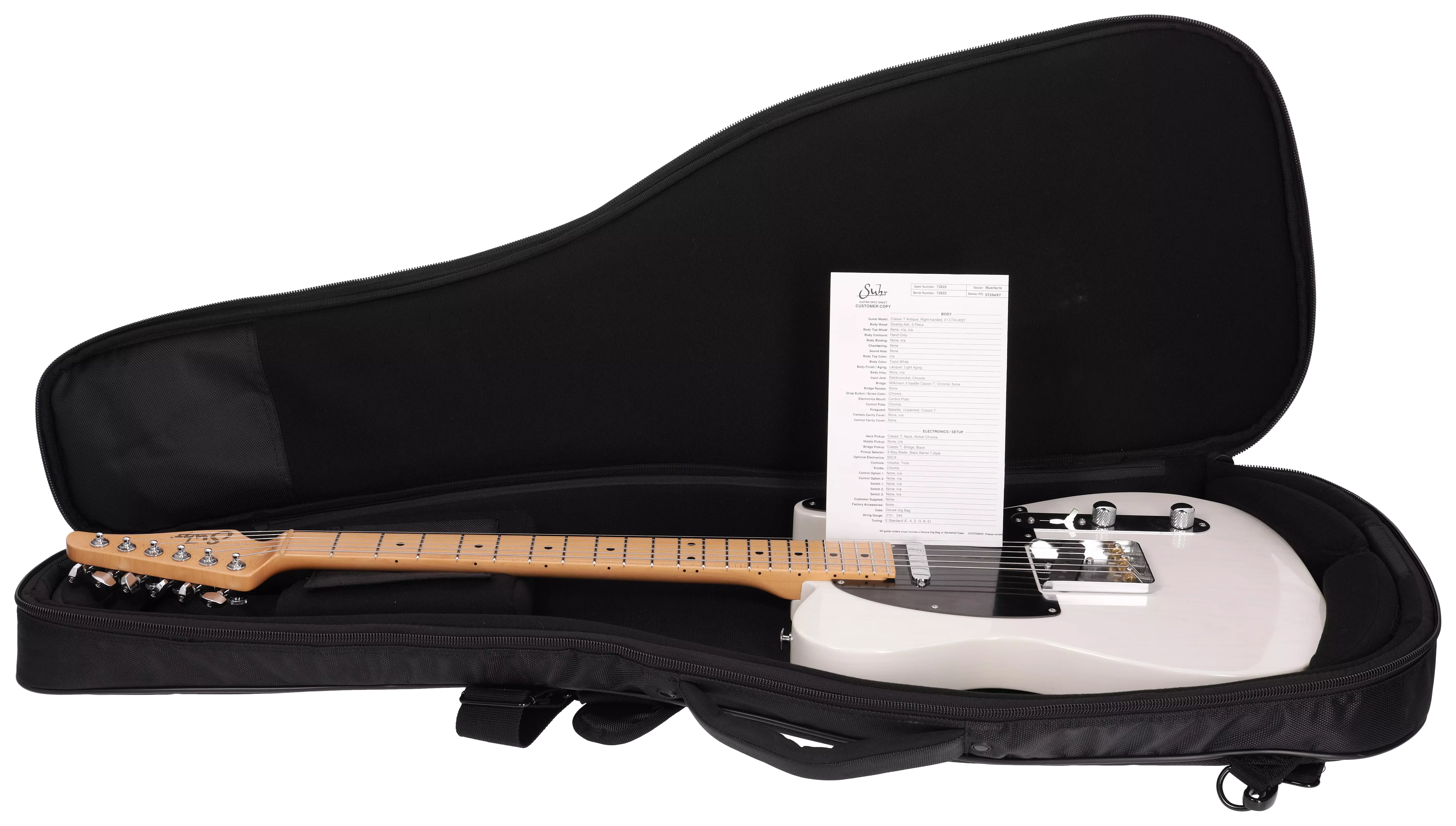 Suhr Classic T Antique MN Trans White #2 19