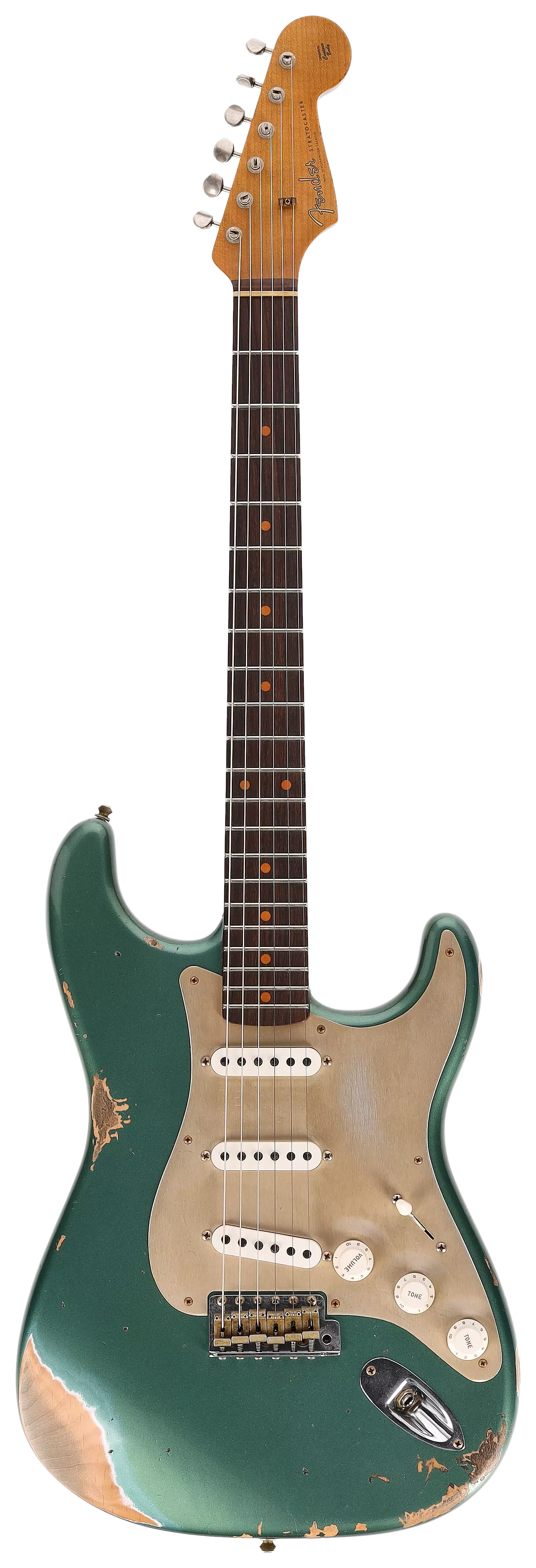 Fender Custom Shop 1959 Stratocaster RW Roasted Heavy Relic Aged Sherwood Green Metallic #1
