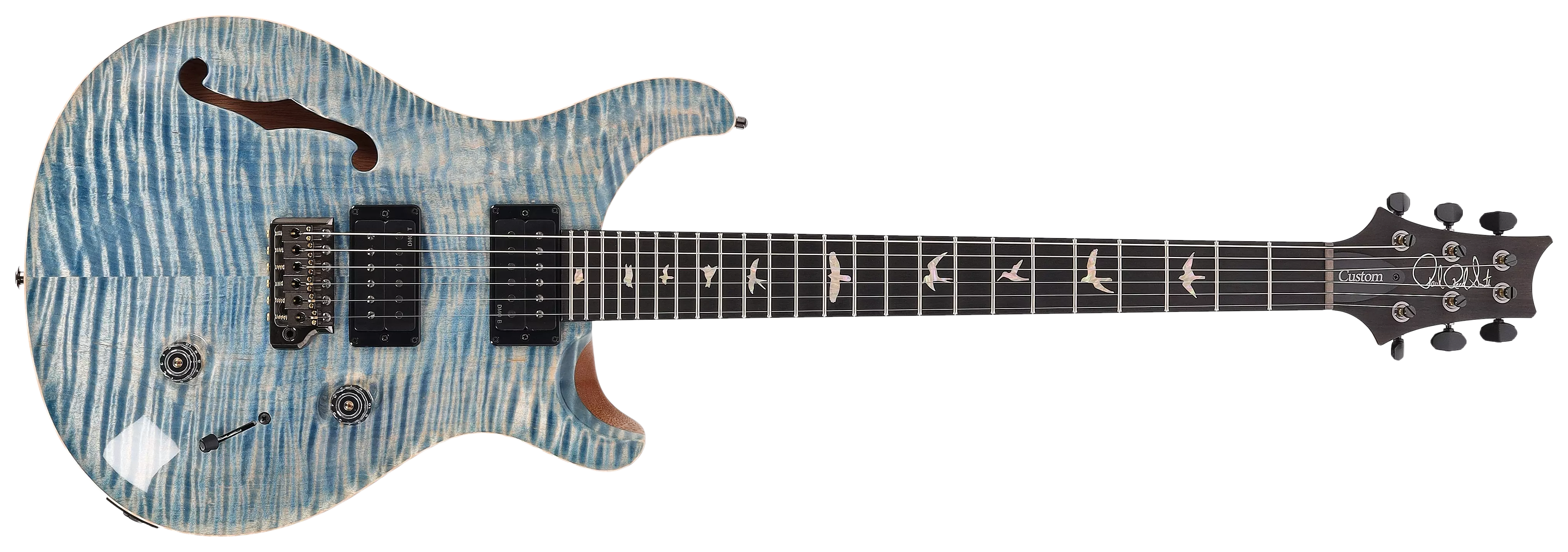 PRS Custom 24 Semi-hollow Faded Indigo 1