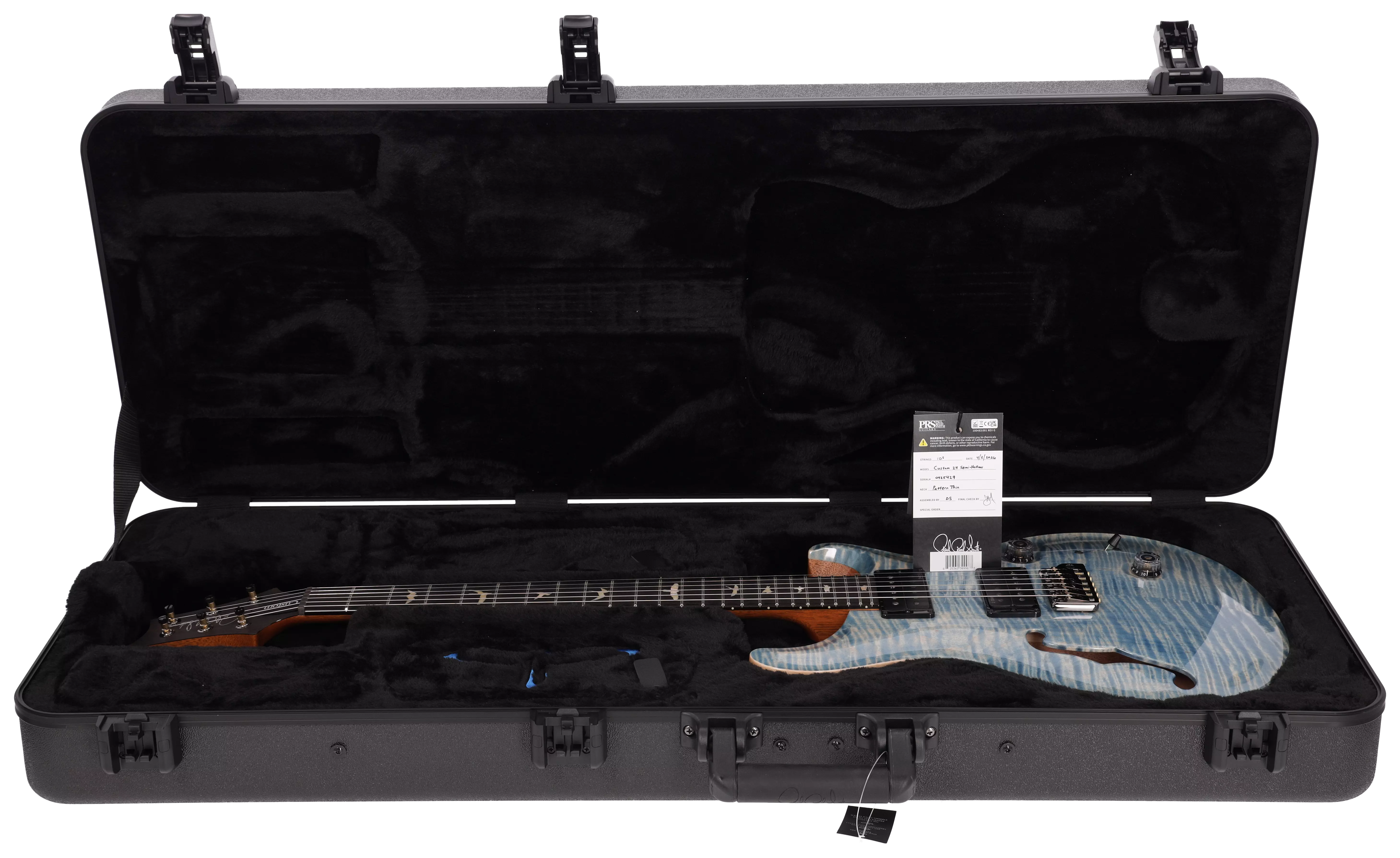 PRS Custom 24 Semi-hollow Faded Indigo 17
