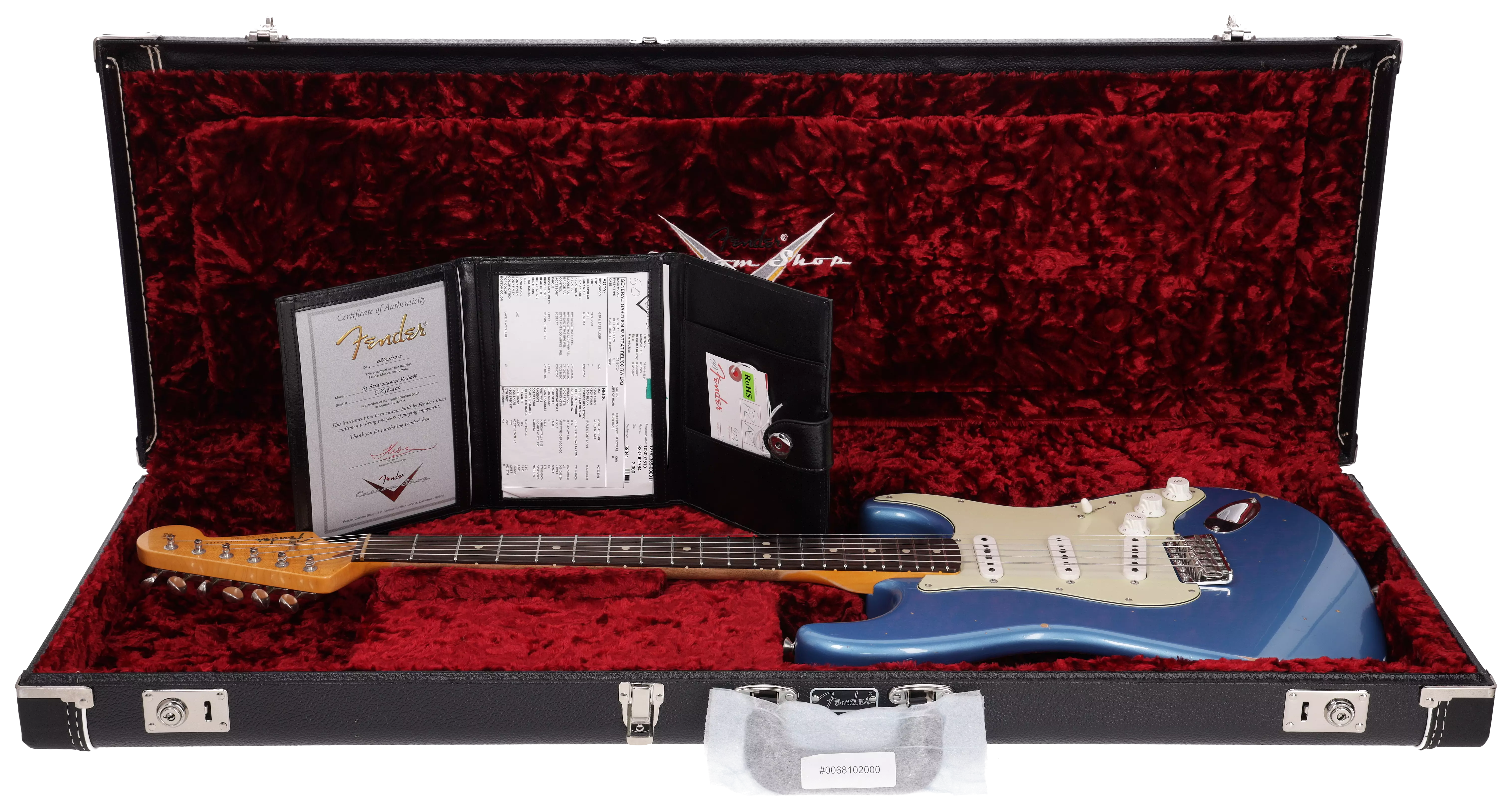 Fender Custom Shop 1963 Stratocaster Relic Aged Lake Placid Blue Metallic #1 17