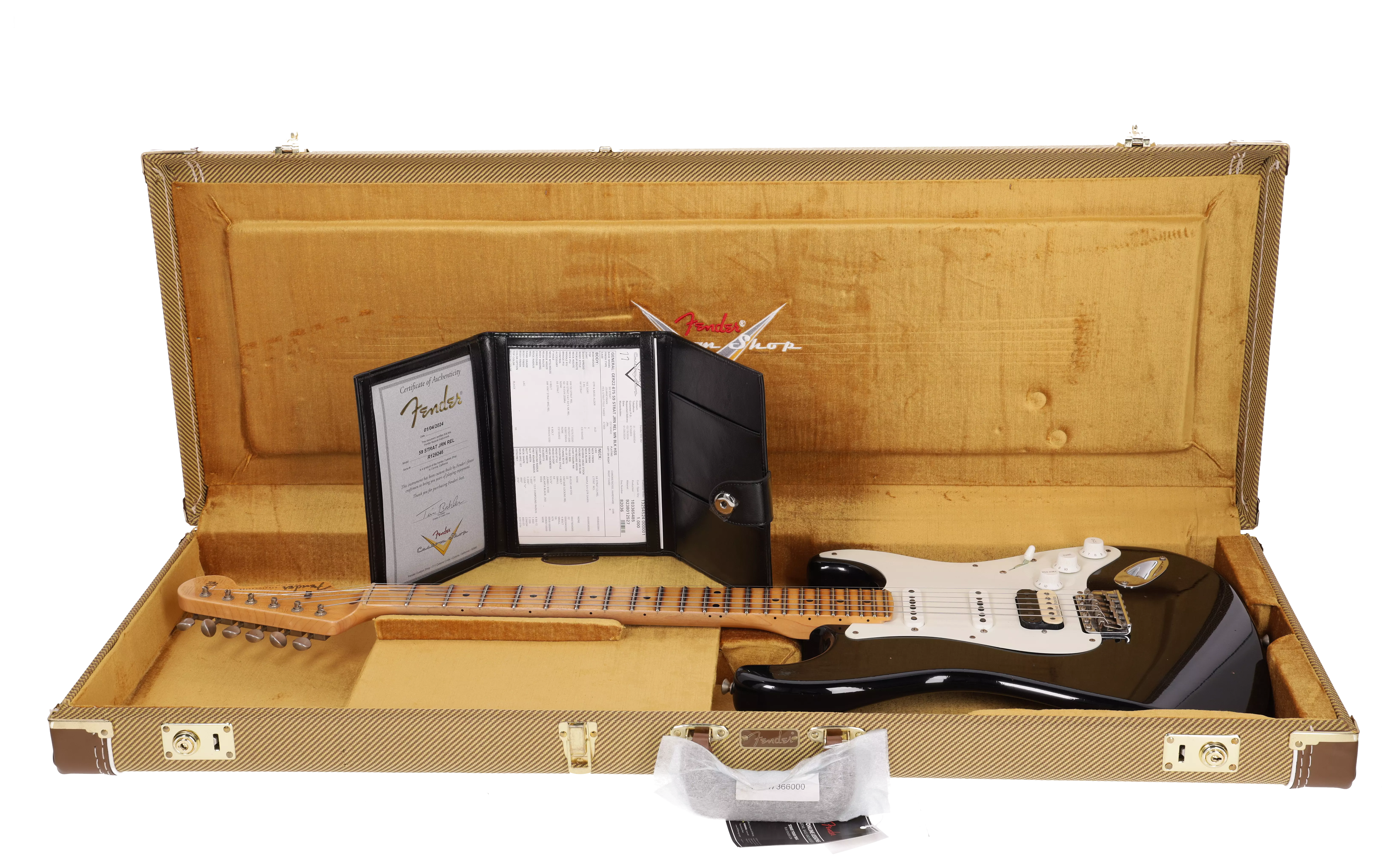 Fender Custom Shop 1959 Stratocaster Dealer Select JRN HSS MN BLK #2 19