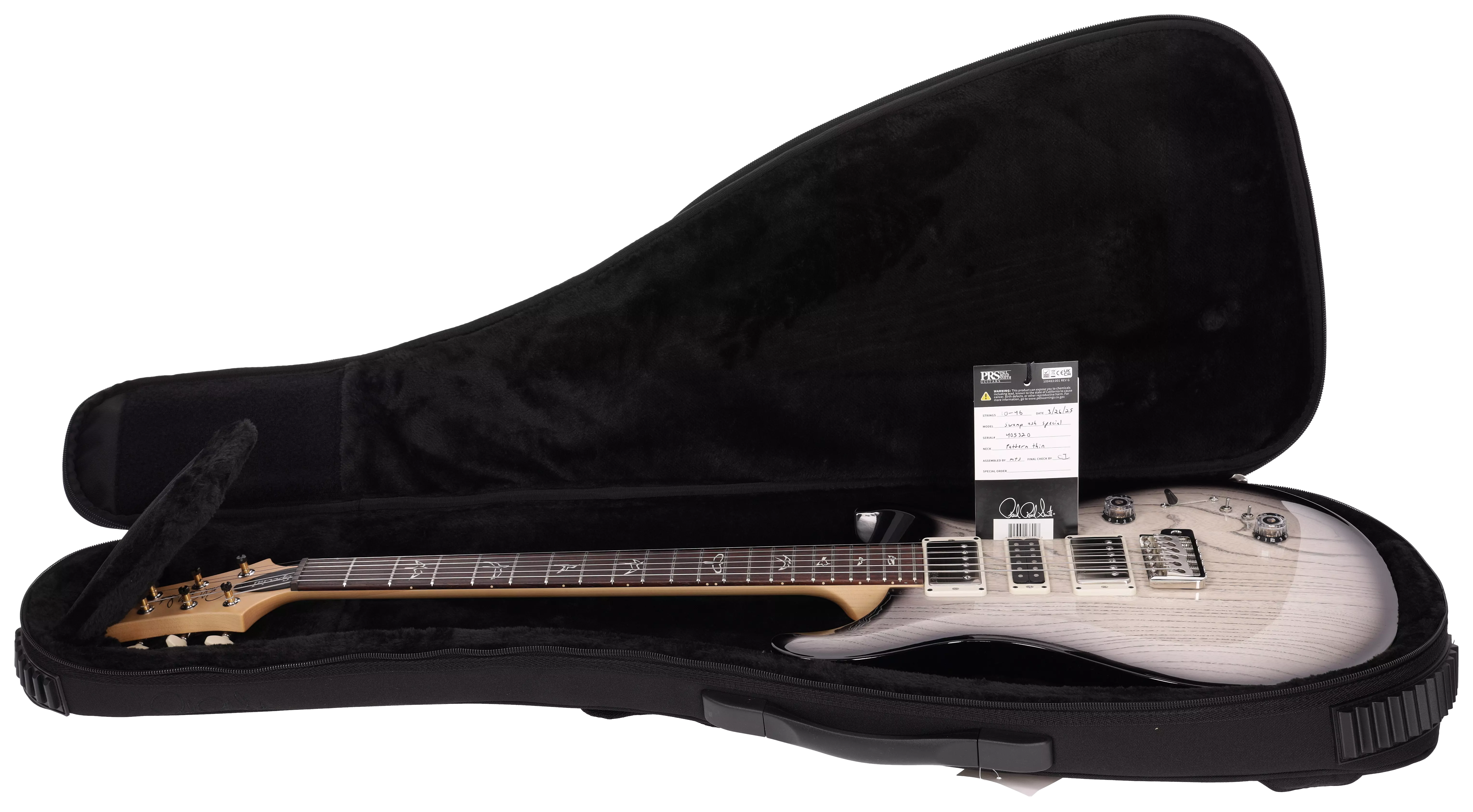 PRS Swamp Ash Special White Doghair Smokeburst #1 19