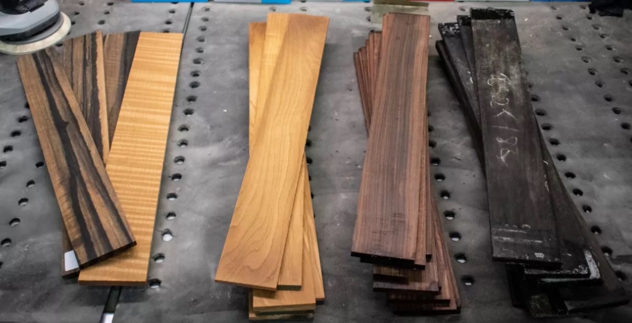 Image of Paoletti guitars fretboards wood