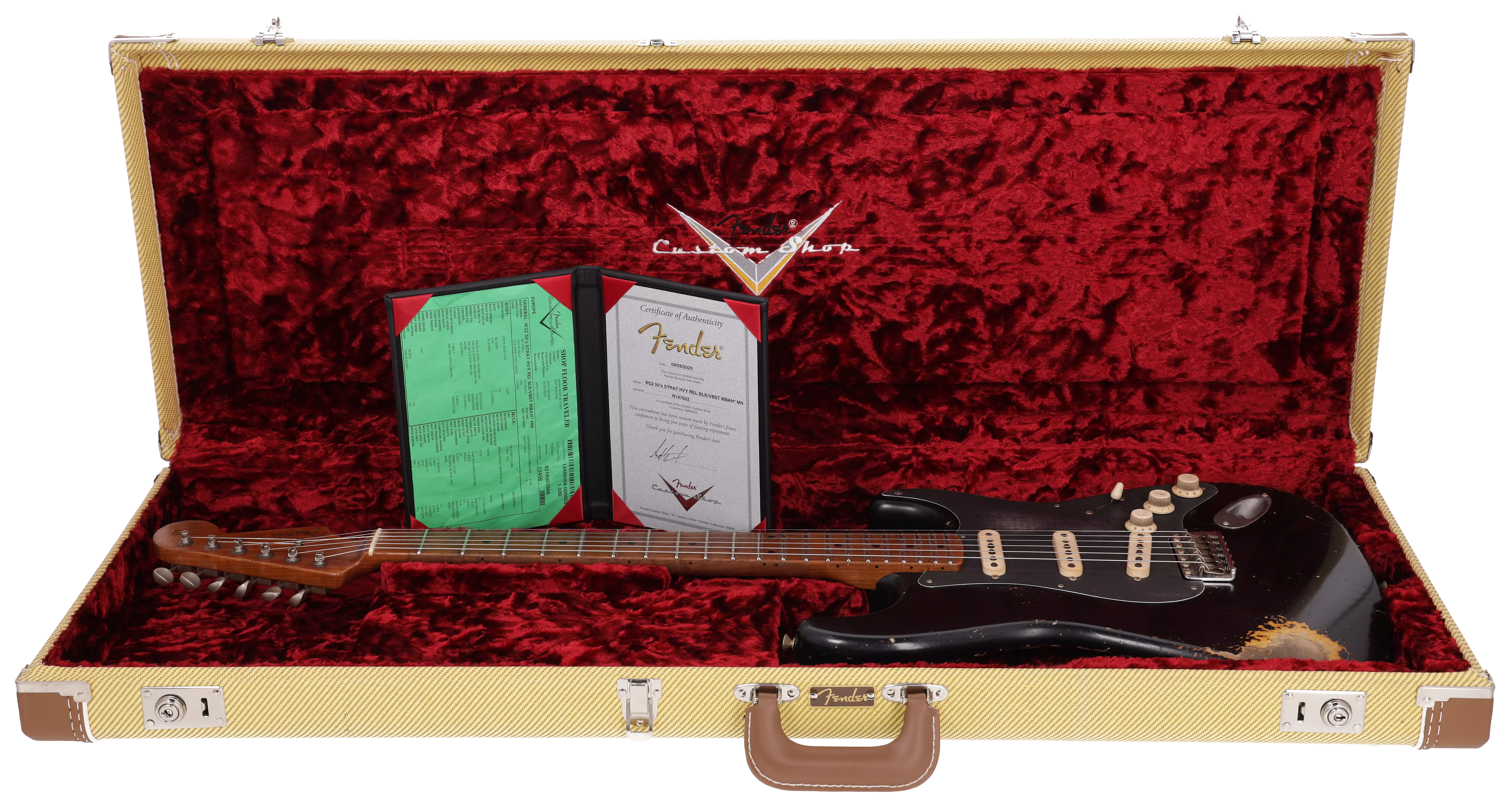 Fender Custom Shop 50´s Stratocaster HVYREL BLK over VB MBAH #1 17