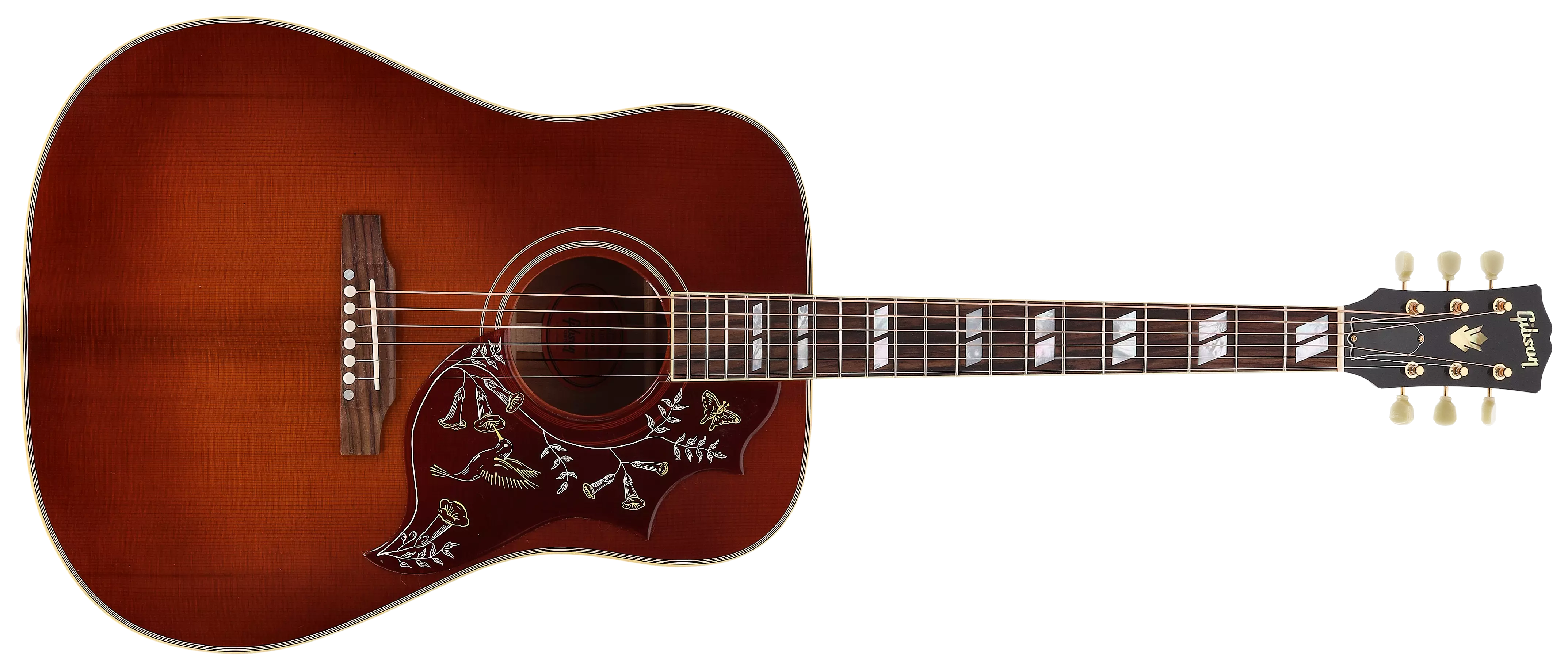 Gibson 1960 Hummingbird Fixed Bridge Heritage Cherry Sunburst #1 1