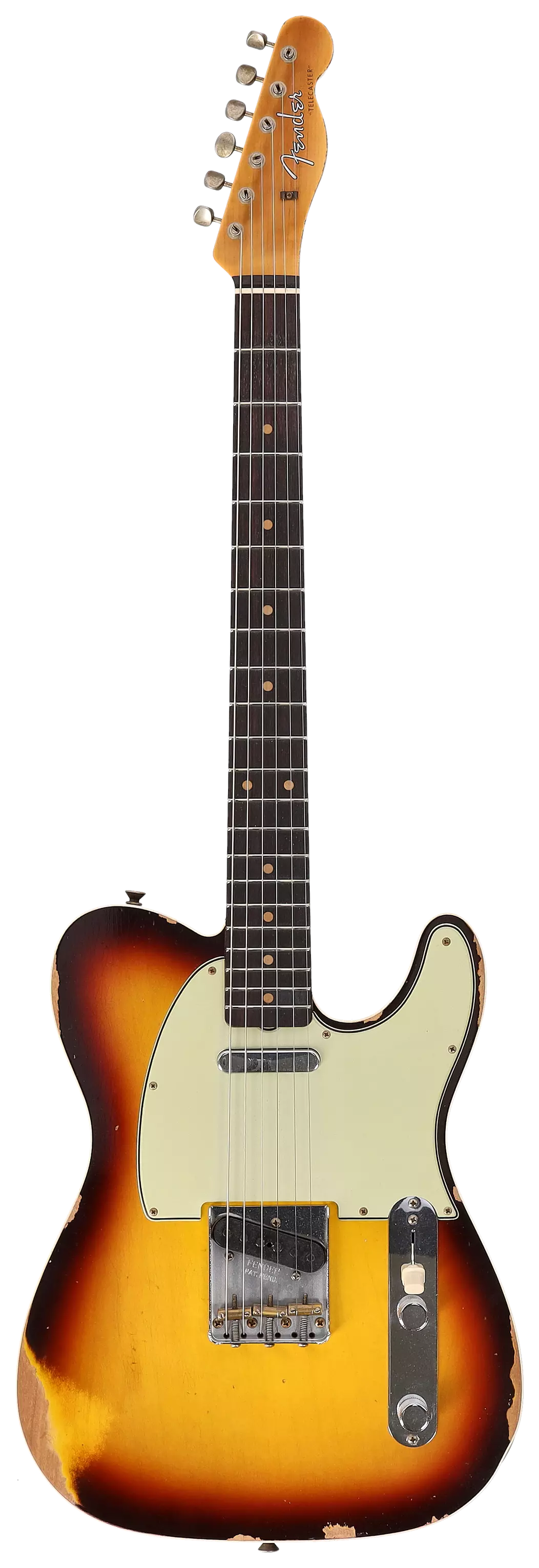 Fender LTD Custom Shop 60 Telecaster Heavy Relic Faded Aged Chocolate 3-Color Sunburst