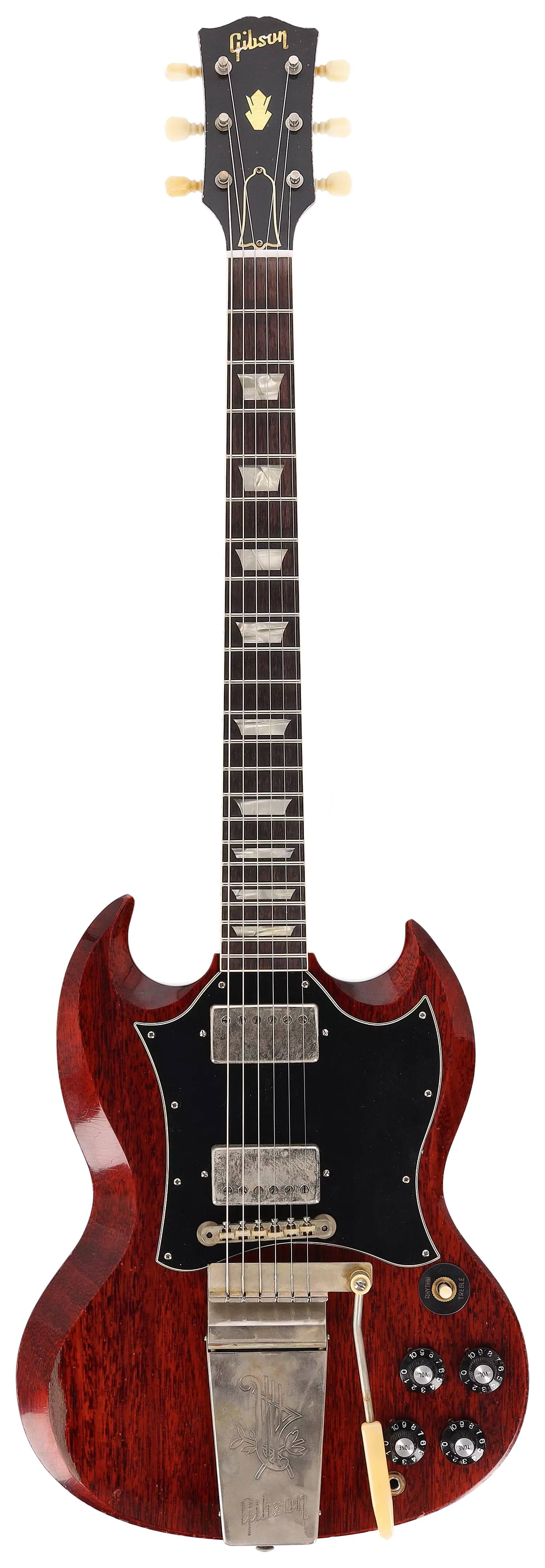 Gibson 64 SG Standard Cherry Long Maestro Heavy Aged Murphy Lab