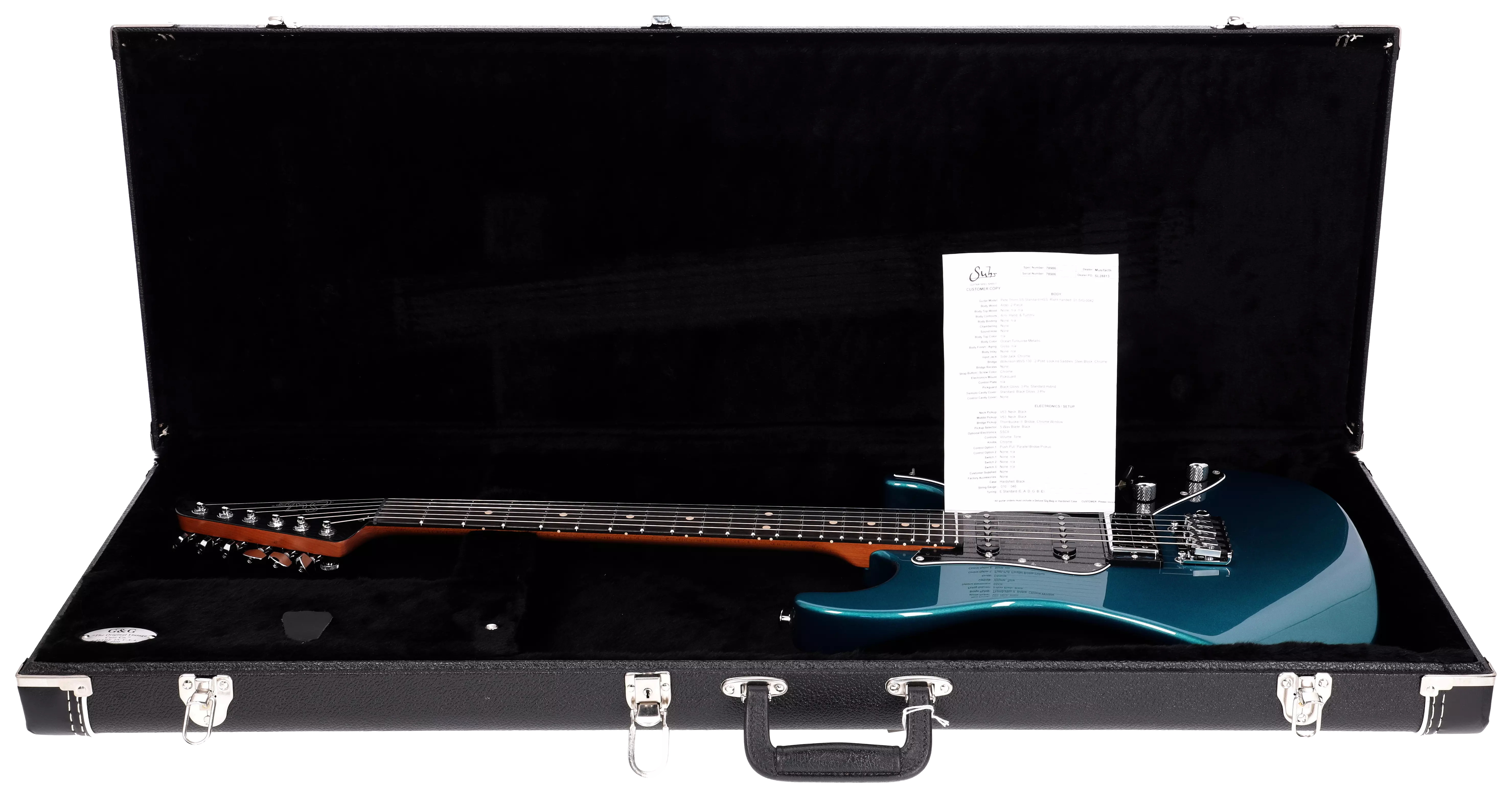 Suhr Pete Thorn Standard HSS Ocean Turquoise 17