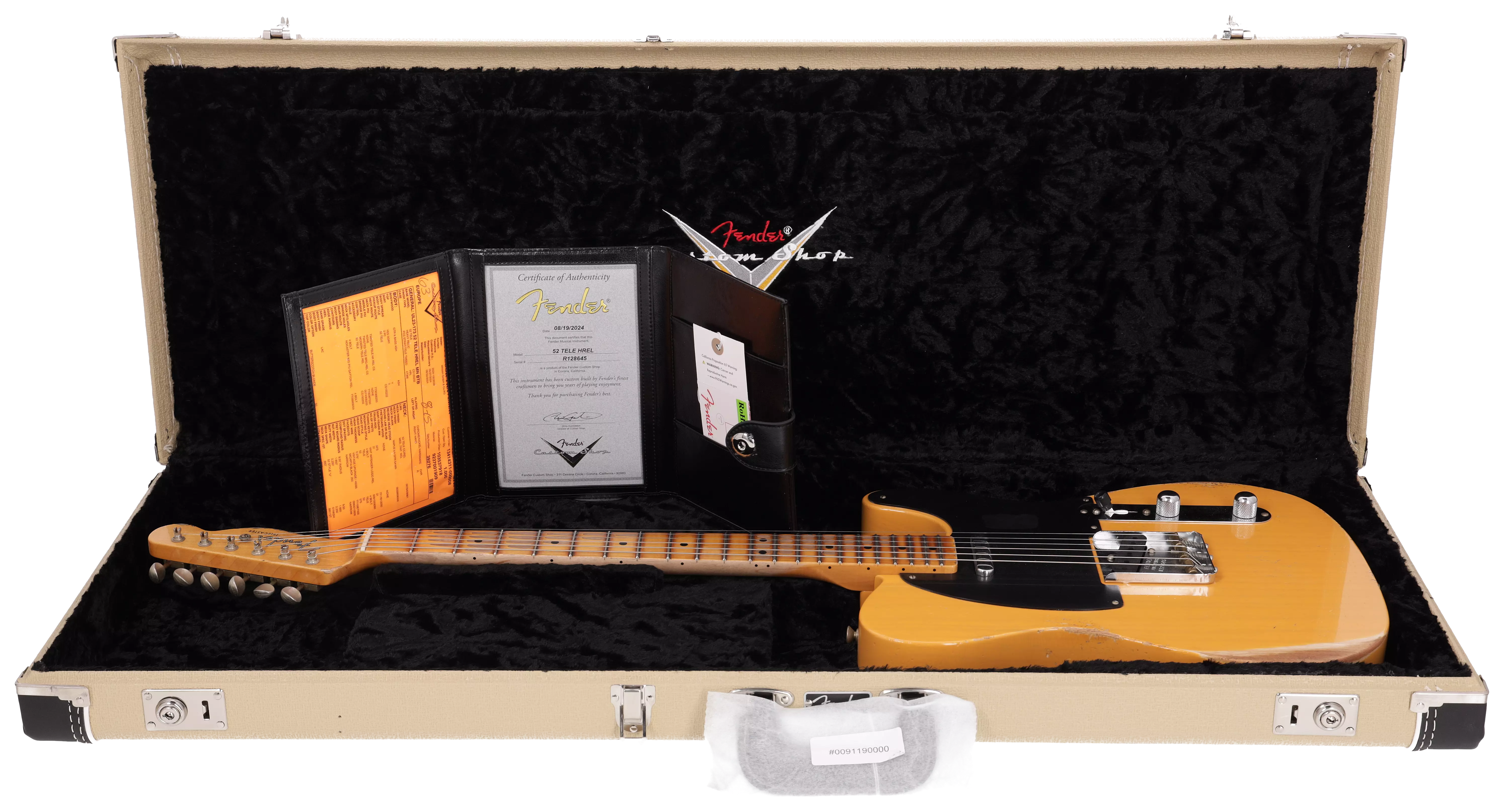 Fender Custom Shop 1952 Telecaster Sort Heavy Relic BTB#1 17
