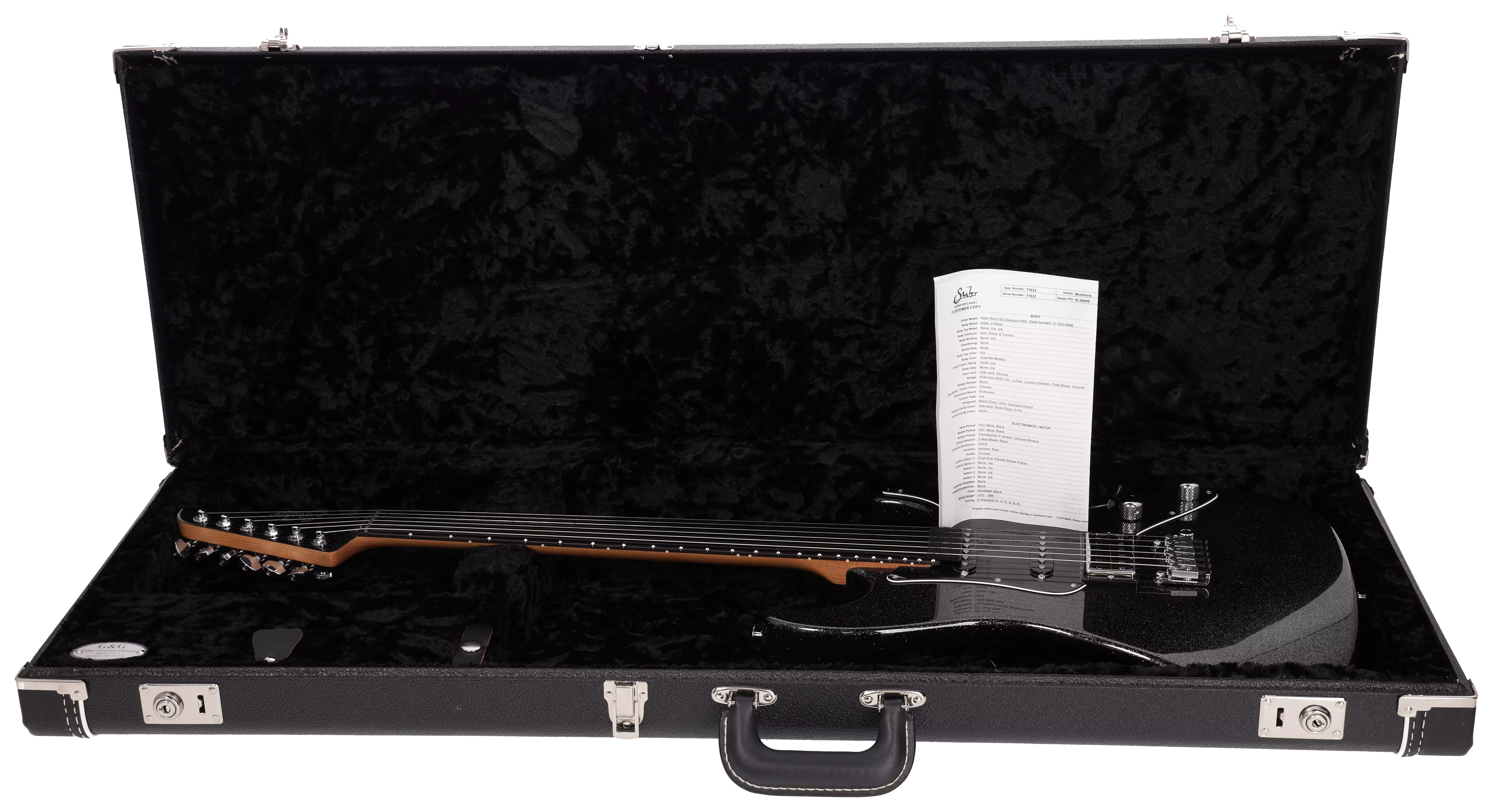 Suhr Pete Thorn Standard HSS Graphite Metallic 19