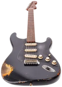 Fender Custom Shop 50´s Stratocaster HVYREL BLK over VB MBAH #1 3
