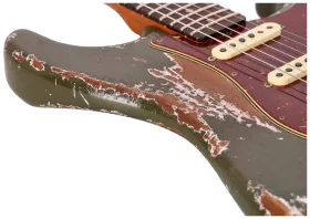 Fender LTD Custom Shop Roasted 60 Stratocaster Super Heavy Relic Aged Olive Green 11