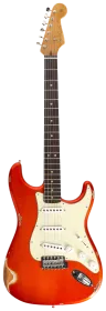 Fender Custom Shop 1963 Stratocaster Relic Aged Candy Tangerine Metallic #1